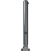 Ornamental bollard | Series 480B | � 82 mm | foldable, self-engaging lockto be fixed by plugs, with base plate 100 x 150 mm | with triangular locking mechanism acc. with DIN 3223 | without eyelet
